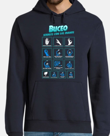 Sudadera Buceo Señales Con Las Manos