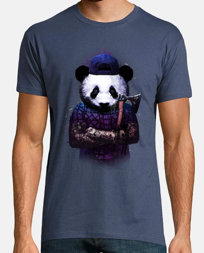 T-shirt bucheron panda