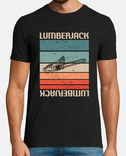 Tee-shirt bûcheron rétro vintage classique