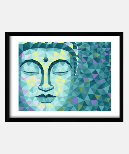 Cuadro buda azul