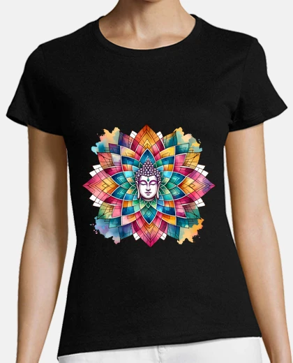 Tee-shirt buddha couleurs vibrantes