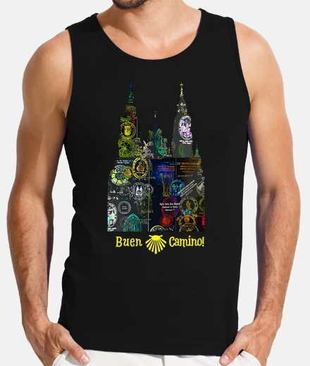 T-shirt buen camino de santiago via pellegrina 