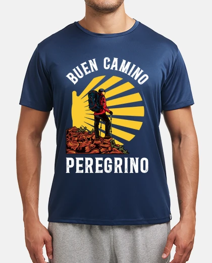 Camiseta Buen Peregrino Camino De Santiago Galicia Deporte Senderismo