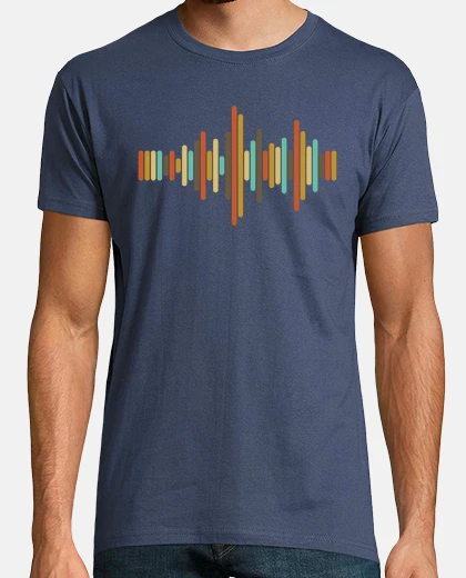 Camiseta buenas vibraciones barras de musica