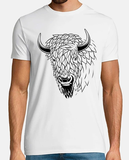 T-shirt bufalo minimalista