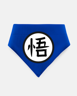 bufanda bandana perro kanji goku