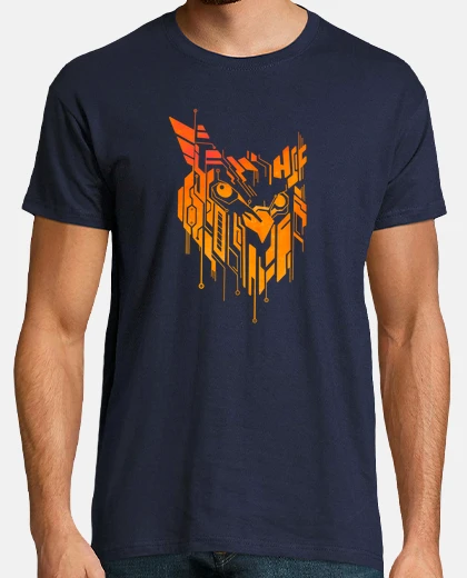 Camiseta búho de la placa de circuito