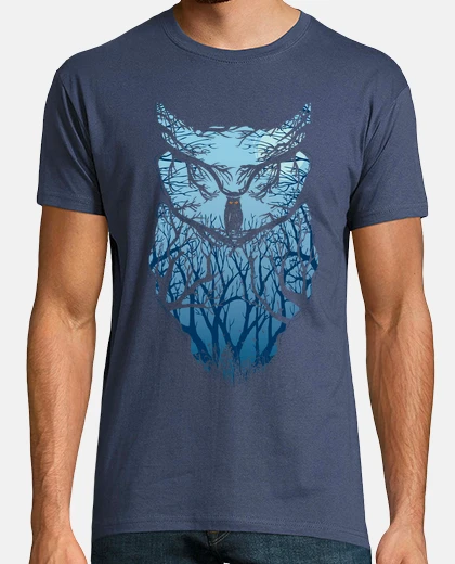 Camiseta búho en ascenso