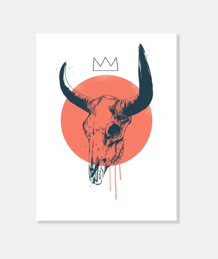 Wall Bull Skull II