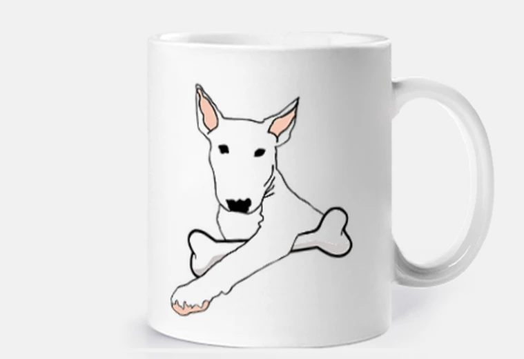 Cup bull terrier bone