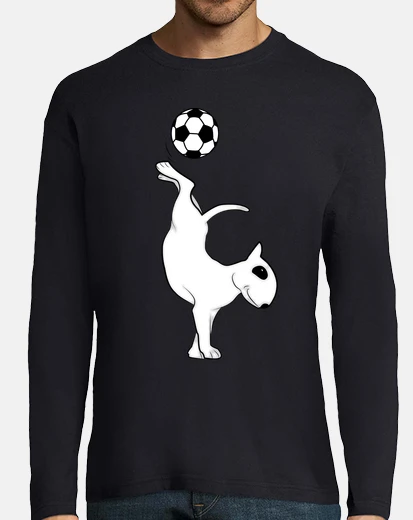 Tee-shirt bull terrier de football
