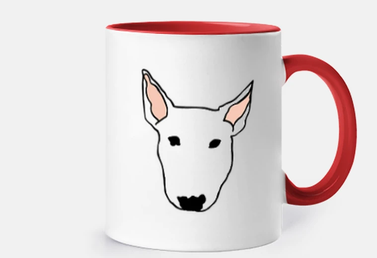 Cup bull terrier face