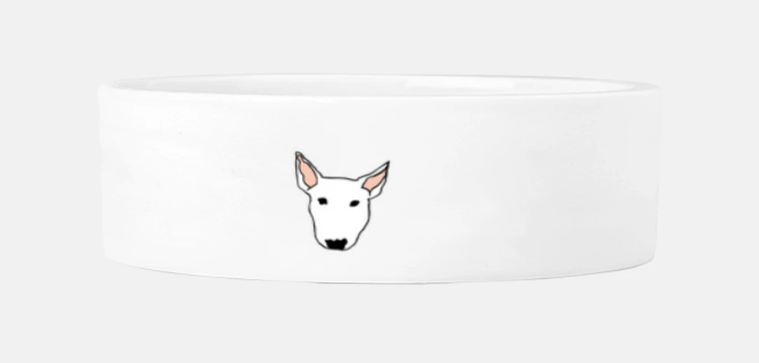 Mascotas bull terrier without face