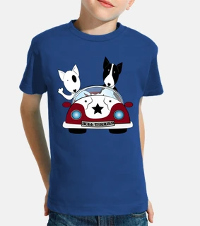 bull terrier coche