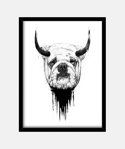 Framed bulldog