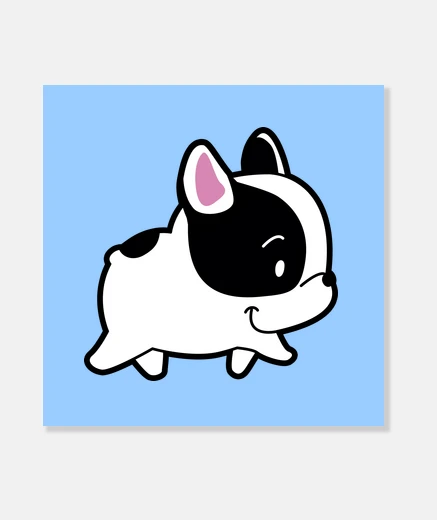 Lienzo Bulldog frances Paseando