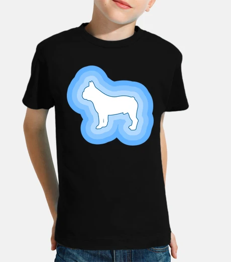 Abbigliamento bulldog francese vintage blu