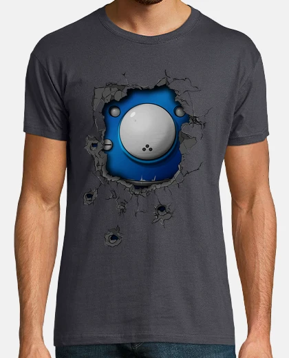 Camiseta bullet-riddled wall - Tachikoma