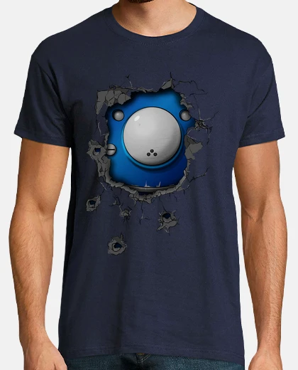 Camiseta bullet-riddled wall - Tachikoma