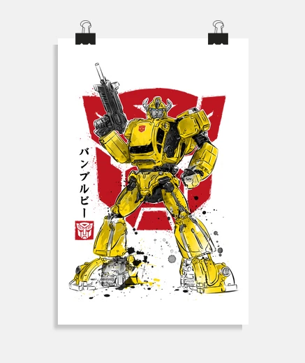 Poster bumble sumi-e
