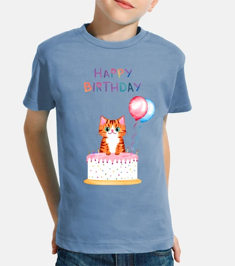 Abbigliamento buon compleanno gatto - idea regalo div