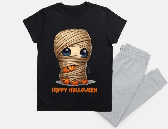Pigiama buon Halloween - piccola mummia