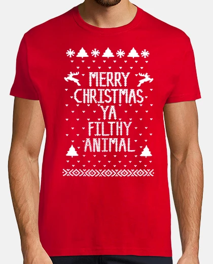 T-shirt Buon Natale, Maledetto Animale!! (Mamma, ho perso l'aereo)