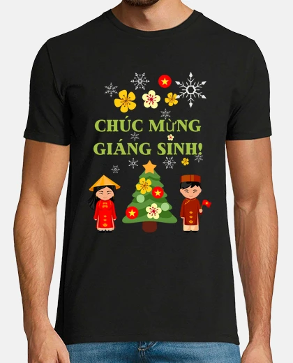 T-shirt buon natale vietnamita