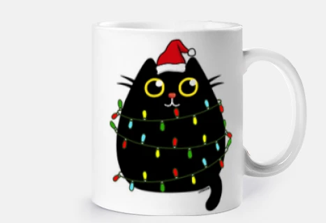 buon natale simpatico gatto