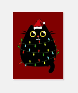 buon natale simpatico gatto