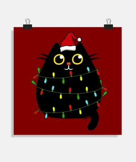 buon natale simpatico gatto