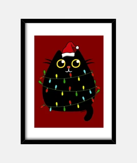 buon natale simpatico gatto