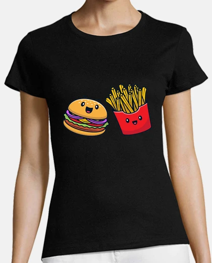Tee-shirt burger et frites best friends forever