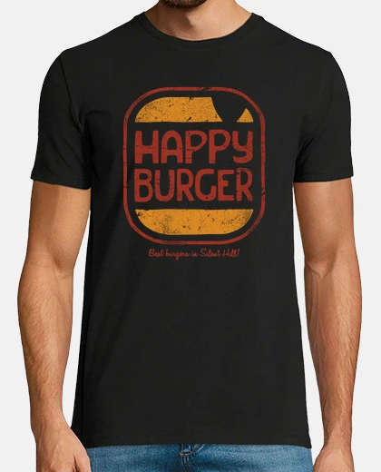 Tee-shirt burger heureux