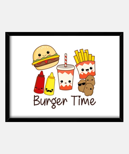 Framed burger time