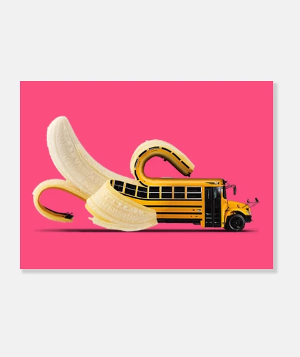 Stampa bus di banana