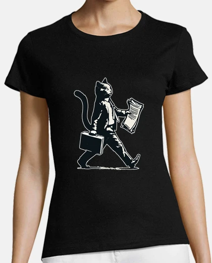Playera busy cat on the way to work