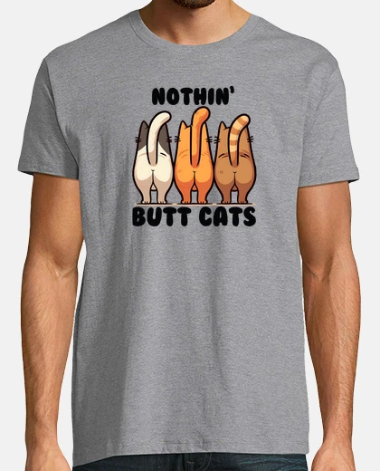 Playera butt cats humor