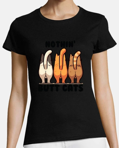 Playera butt cats humor