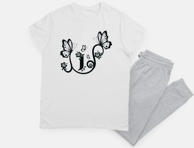 Pyjama Butterfly letter J