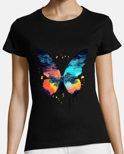 Playera butterfly wild nature animal colors art