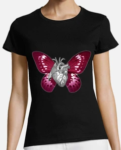 Butterfly heart t shirt Outlet