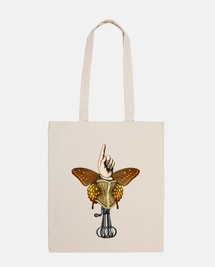 Bag butterhand portrait