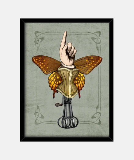 Quadro butterhand ritratto (stampe)