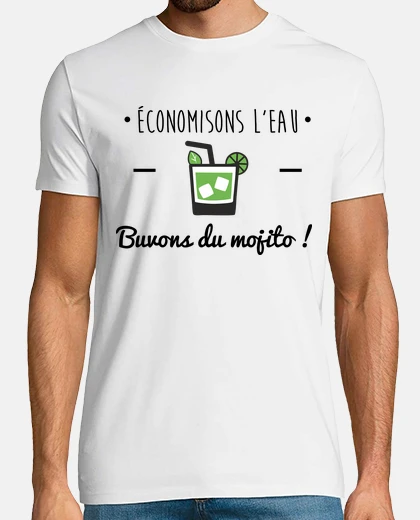 Tee-shirt Buvons du mojito ! Tee shirt humour,alcool,citations