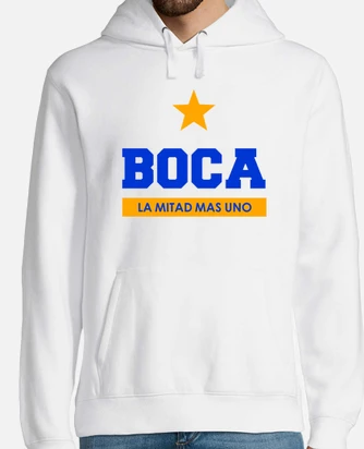 Sudadera buzo boca juniors la mitad mas uno laTostadora