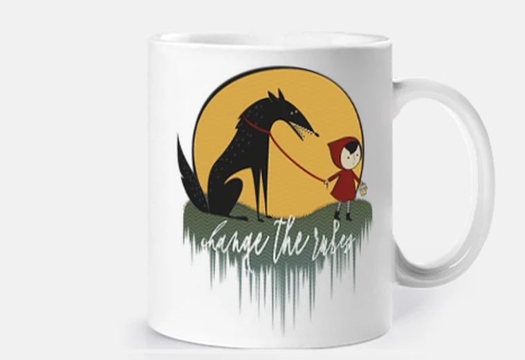 Mug c ape rouge féministe rucita contger le
