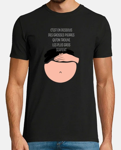 Tee-shirt C est en dessous des grosses pierres
