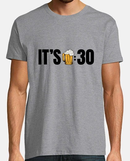 Tee-shirt c est l heure de la bière apéro mousse