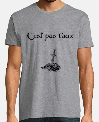 Tee-shirt C est pas faux excalibur Kaamelott cade